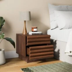 Dax 2 Drawer Bedside Table -Online Furniture Store 30872749 alt02
