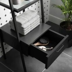 Stannis Reeded Glass Ladder Shelf -Online Furniture Store 30873172 alt02