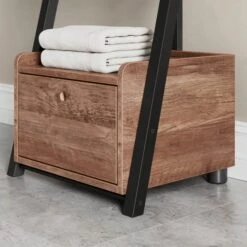 Fulton Bathroom Ladder Shelf, Pine Effect -Online Furniture Store 30873186 alt03