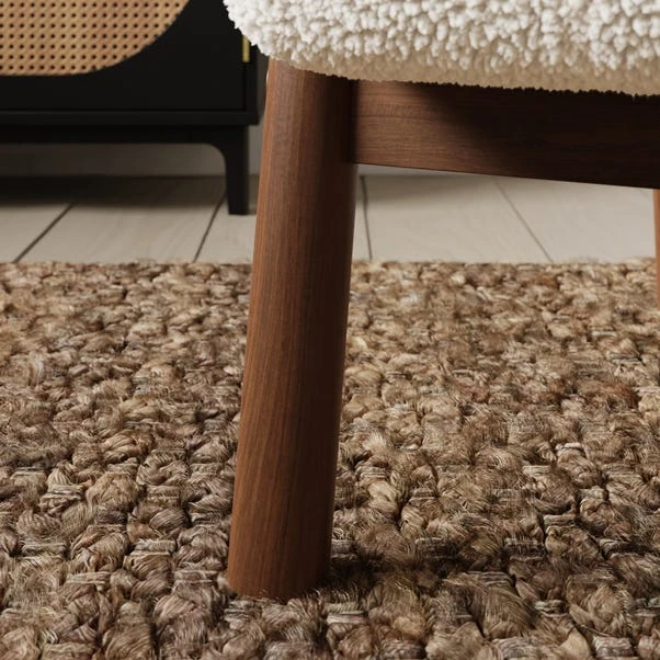 Cleo Curved Ivory Sherpa Accent Chair 8 Cleo Curved Ivory Sherpa Accent Chair - Image 6