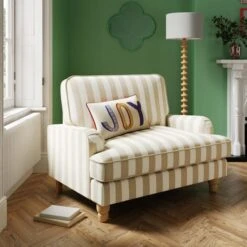 Beatrice Woven Stripe Snuggle Chair -Online Furniture Store 30873457