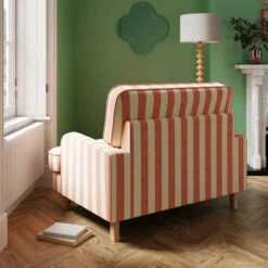 Beatrice Woven Stripe Snuggle Chair -Online Furniture Store 30873458 alt04