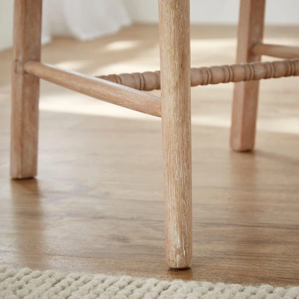 Adora Bar Stool, Mango Wood 6 Adora Bar Stool, Mango Wood - Image 4