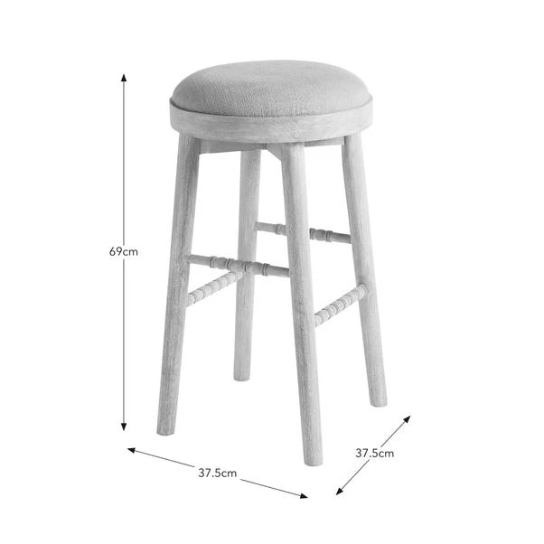 Adora Bar Stool, Mango Wood 10 Adora Bar Stool, Mango Wood - Image 8