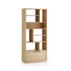 Hardy Slim Bookcase With Drawer, Oak Effect -Online Furniture Store 30874180 alt08
