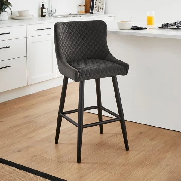 Montreal Counter Height Bar Stool, Velvet 11 Montreal Counter Height Bar Stool, Velvet - Image 9