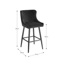 Montreal Counter Height Bar Stool, Velvet 28 Montreal Counter Height Bar Stool, Velvet -Online Furniture Store 30876144 alt09