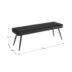 Montreal 2 Seater Dining Bench, Velvet -Online Furniture Store 30876145 alt09