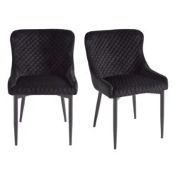 Montreal Set Of 2 Dining Chairs, Velvet -Online Furniture Store 30876148 alt04
