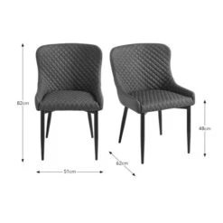 Montreal Set Of 2 Dining Chairs, Velvet -Online Furniture Store 30876149 alt09