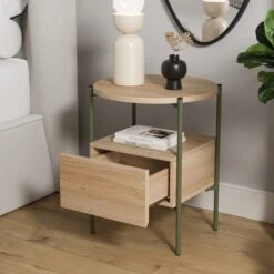 Elody 1 Drawer Bedside Table -Online Furniture Store 30876296 alt02
