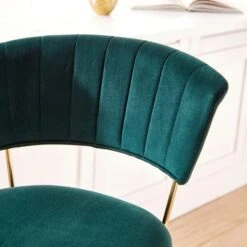 Kendall Bar Stool, Velvet -Online Furniture Store 30876306 alt02