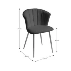 Kendall Dining Chair, Velvet -Online Furniture Store 30876321 alt09