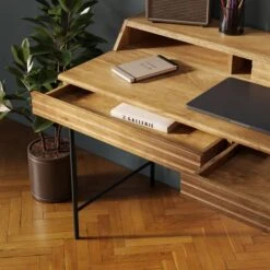 Bryant Wide Storage Desk -Online Furniture Store 30876458 alt03