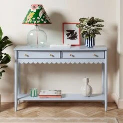 Remi Scalloped Console Table