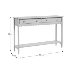 Remi Scalloped Console Table -Online Furniture Store 30876544 alt09