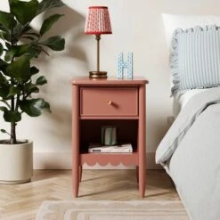 Remi 1 Drawer Bedside Table -Online Furniture Store 30876554