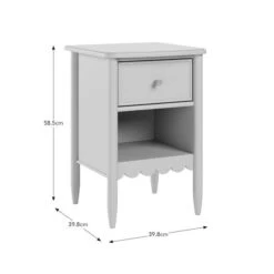 Remi 1 Drawer Bedside Table -Online Furniture Store 30876555 alt09