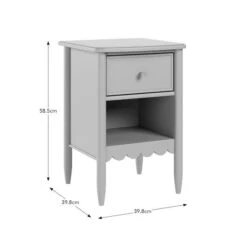 Remi 1 Drawer Bedside Table -Online Furniture Store 30876556 alt09