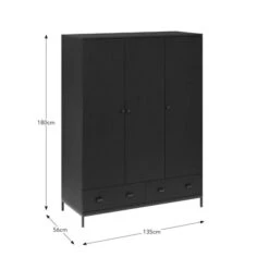 Fulton Triple Wardrobe -Online Furniture Store 30876562 alt09