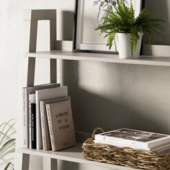 Olney Ladder TV Unit For TVs Up To 60", Stone -Online Furniture Store 30877182 alt03