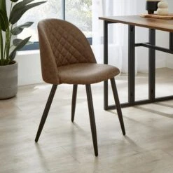 Astrid Dining Chair, Faux Leather -Online Furniture Store 30882600
