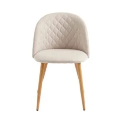 Astrid Dining Chair, Natural Fabric -Online Furniture Store 30882612 alt04