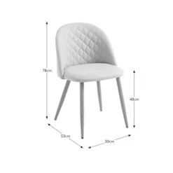 Astrid Dining Chair, Natural Fabric -Online Furniture Store 30882612 alt09