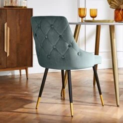 Ariana Set Of 2 Dining Chairs, Velvet 32 Ariana Set Of 2 Dining Chairs, Velvet -Online Furniture Store 30882765 alt01