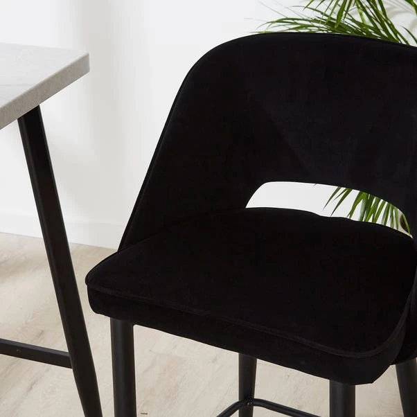 Lillia Velvet Bar Stool 22 Lillia Velvet Bar Stool - Image 20