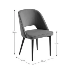 Lillia Velvet Dining Chair -Online Furniture Store 30882775 alt09