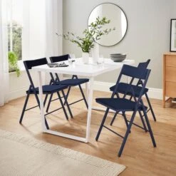 Emily Folding Dining Chair, Velvet -Online Furniture Store 30884040 alt02