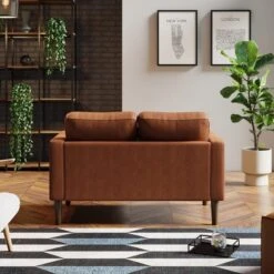 Jacob Faux Leather Compact 2 Seater Sofa -Online Furniture Store 30885880 alt02