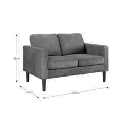 Jacob Faux Leather Compact 2 Seater Sofa -Online Furniture Store 30885880 alt09