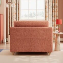 Hattie Slub Faux Linen Snuggle Sofa 24 Hattie Slub Faux Linen Snuggle Sofa -Online Furniture Store 30886143 alt03