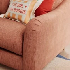 Hattie Slub Faux Linen Snuggle Sofa 26 Hattie Slub Faux Linen Snuggle Sofa -Online Furniture Store 30886143 alt05