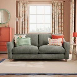 Hattie Tonal Plush Chenille 3 Seater Sofa -Online Furniture Store 30886181