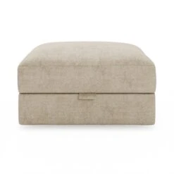 Hattie Tonal Plush Chenille Storage Footstool -Online Furniture Store 30886194 alt01