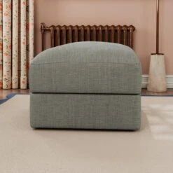 Hattie Slub Faux Linen Storage Footstool -Online Furniture Store 30886231 alt02