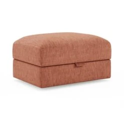 Hattie Slub Faux Linen Storage Footstool -Online Furniture Store 30886245 alt06