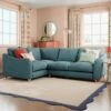 Hattie Tonal Plush Chenille Corner Sofa 2 Hattie Tonal Plush Chenille Corner Sofa -Online Furniture Store 30886251