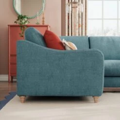 Hattie Tonal Plush Chenille Corner Sofa -Online Furniture Store 30886251 alt02