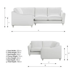 Hattie Tonal Plush Chenille Corner Sofa -Online Furniture Store 30886251 alt09