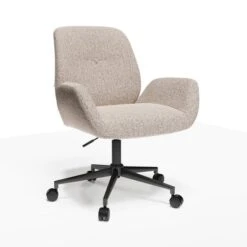 Ginny Boucle Swivel Office Chair -Online Furniture Store 30886351 alt05