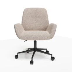 Ginny Boucle Swivel Office Chair -Online Furniture Store 30886351 alt06