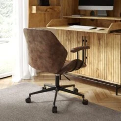 Clement Faux Leather Office Chair -Online Furniture Store 30886352 alt01