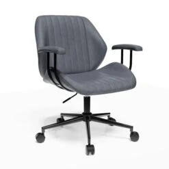 Clement Faux Leather Office Chair -Online Furniture Store 30886353 alt05