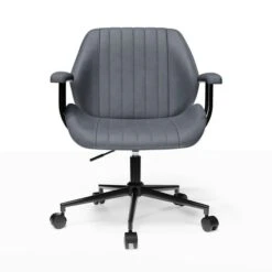 Clement Faux Leather Office Chair -Online Furniture Store 30886353 alt06
