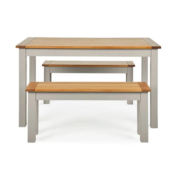 Clifford 4 Seater Rectangular Dining Table With 2 Benches, Pine 5 Clifford 4 Seater Rectangular Dining Table With 2 Benches, Pine - Image 3