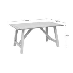 Clifford 6 Seater Trestle Dining Table -Online Furniture Store 30888471 alt09